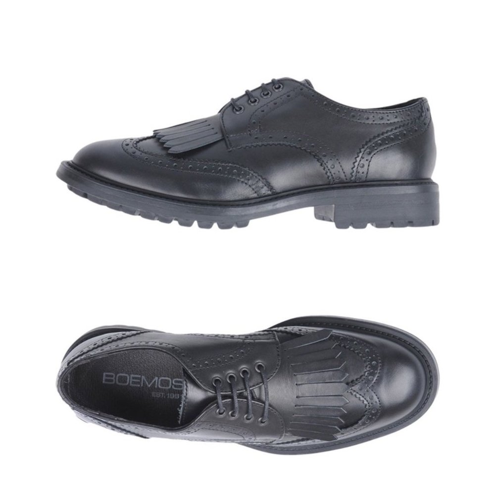 Boemos Wingtip Kiltie Fringe Leather Oxford